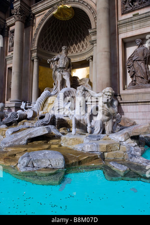 Der Trevi-Brunnen im Caesars Palasthotel und Casino auf dem Las Vegas strip, Nevada, USA Stockfoto