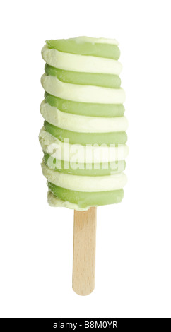 leckeres Eis isoliert auf weißem Hintergrund Stockfoto