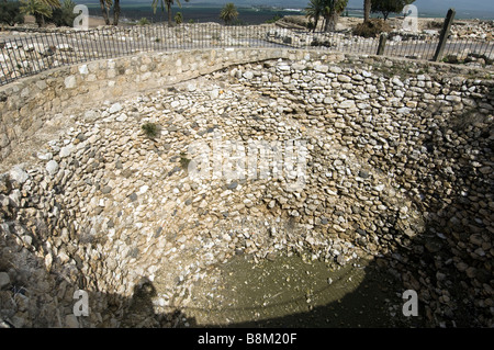 Getreidesilo in Tel Megiddo Stockfoto