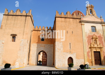 Portal-Nuevo, Real Monasterio de Santa María De La Valldigna, Simat de Valldigna, Valencia SPR Comunidad de Valenciana, Spanien Stockfoto