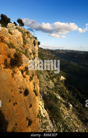 Adamit Range und Obergaliläa Stockfoto