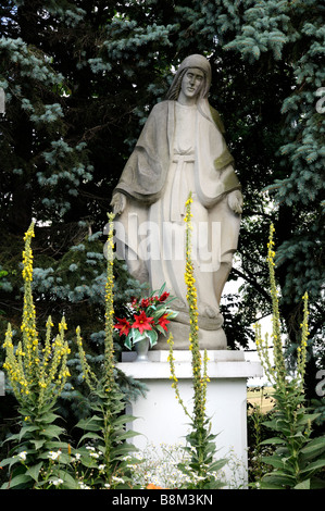 Statue os St. Maria, Szczebrzeszyn, Roztocze Region, Polen Stockfoto