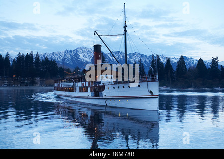 TSS Earnslaw Steamboat Lake Wakatipu Queenstown Neuseeland Südinsel Stockfoto