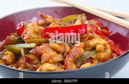 Gebratenes orientalische Zitronen Huhn Stockfoto