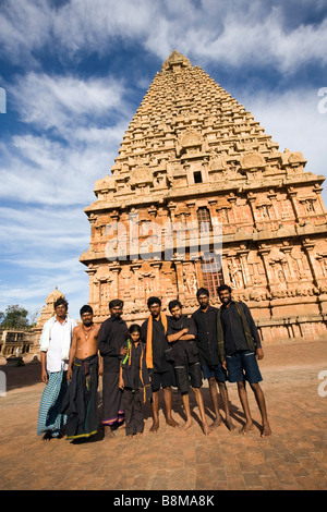 Indien-Tamil Nadu Thanjavur Brihasdishwara Tempel Pilgern Stockfoto