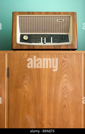 Altes Radio in das Stasi-Museum in Berlin Stockfoto