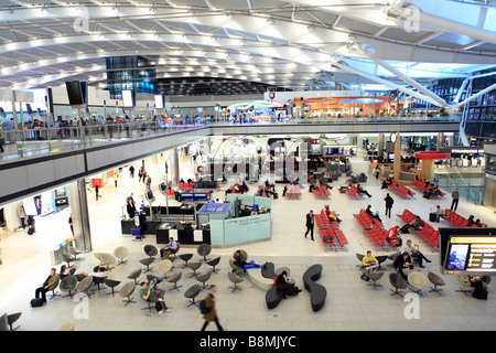 Vereinigtes Königreich West Londoner Flughafen Heathrow terminal 5 der Abflug-Lounge Stockfoto