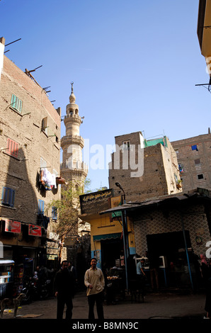 KAIRO, ÄGYPTEN. A Straßenszene im islamischen Kairo in der Nähe von Khan el-Khalili-Basar. 2009. Stockfoto