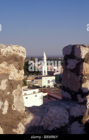 Ansicht von oben die Stadt El Fuerte, Sinaloa, Mexiko Stockfoto