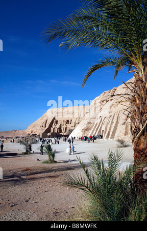 Die Tempel von Abu Simbel am Nasser-See in Ägypten Stockfoto