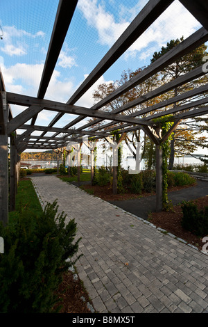Pergola im park Stockfoto