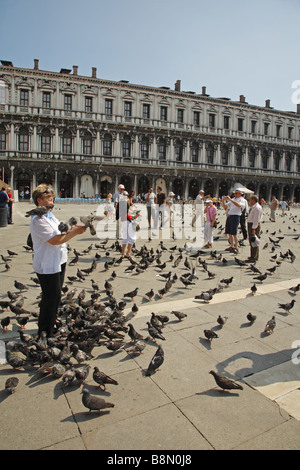 Piazza San Marco in Venedig, Italien Stockfoto