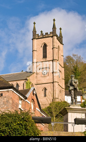 Ironbridge Pfarrkirche in Shropshire, England Stockfoto