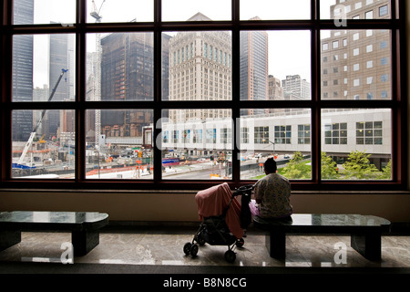 Ground Zero Seite Tourist Stockfoto