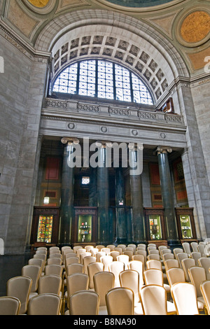 Innenraum einer Halle an der Columbia University, Harlem Stockfoto