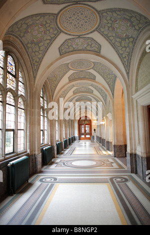 Innenraum der Friedenspalast, internationaler Gerichtshof, World Court, den Haag, Niederlande Stockfoto