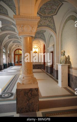 Innenraum der Friedenspalast, internationaler Gerichtshof, World Court, den Haag, Niederlande Stockfoto