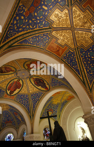 Innenraum der Friedenspalast, internationaler Gerichtshof, World Court, den Haag, Niederlande Stockfoto