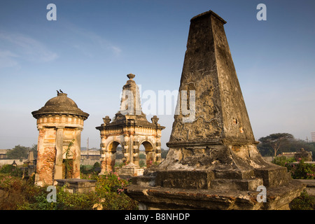 Indien Tamil Nadu Chennai St Marys Kirchhof historischen kolonialen Gräber Stockfoto