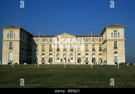 Marseille, Ansicht von Prinzip Höhe des Palais du Pharo in den Parc de Pharo Stockfoto