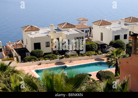 Spanische Küste Wohnimmobilien an der Costa Tropical südlichen Spanien Stockfoto