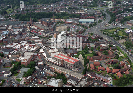 Luftbild von Kidderminster Innenstadt und Ringstraße Worcestershire England Uk Stockfoto