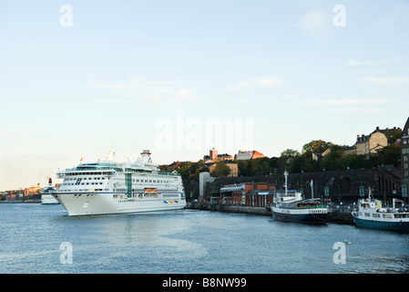 Schweden, Stockholm, Mälarsee, Fähre vom dock Stockfoto