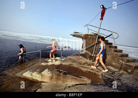 Entfernt Sauna, Tampere, Finnland Stockfoto