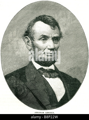 Abraham Lincoln 1809 186516th Präsident USA American Civil War Sklaverei Stockfoto