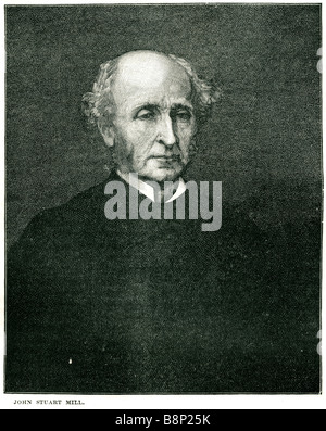 John Stuart Mühle 1806 1873 britische Philosoph politischer Ökonom Beamter Abgeordneter Utilitarismus Stockfoto