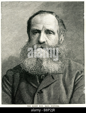 Earl John Poyntz Spencer 1835 1910 britische liberale Partei Politiker Stockfoto