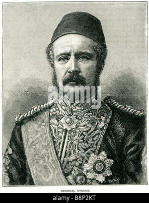 Major-General Charles George Gordon 1833 1885 Stockfoto
