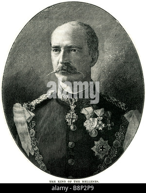 George I griechischen König der Hellenen 1845 1913 Griechenland dänische Prinz Stockfoto