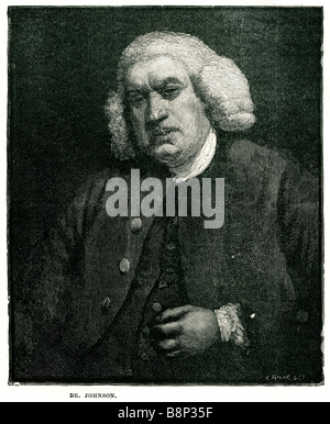 Dr. Samuel Johnson 1709 1784 Englisch Autor Dichter Essayist Moralist Schriftsteller Literaturkritiker Biograph Editor Lexikograph Stockfoto