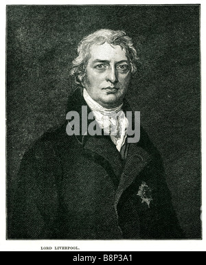 Robert Banken Jenkinson 2. Earl of Liverpool 1770 1828 britischer Politiker Premierminister Großbritannien Stockfoto