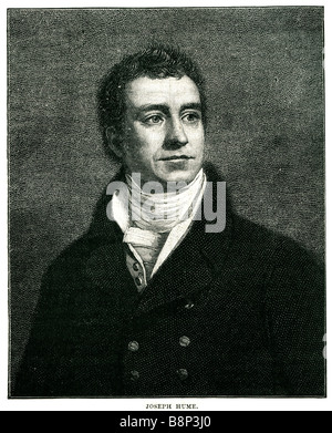 Joseph Hume 22. Januar 1777 20. Februar 1855 schottische Arzt Politiker Parlament Tory Stockfoto