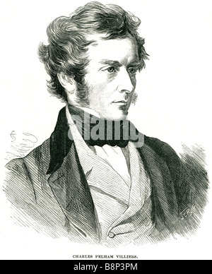Charles Pelham Villiers 1802 1898 britischer Jurist Politiker Mitglied des Parlaments Stockfoto
