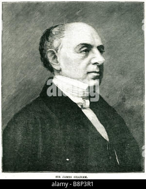 Sir James Robert George Graham 2. Baronet 1. Juni 1792 25. Oktober 1861 britischer Staatsmann Stockfoto