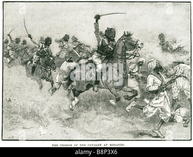 Laden Sie Cavelry in Meeanee 1843 Schlacht von Miani britischen Streitkräfte Sir Charles Napier Talpur Amirs Sindh Pakistan Stockfoto