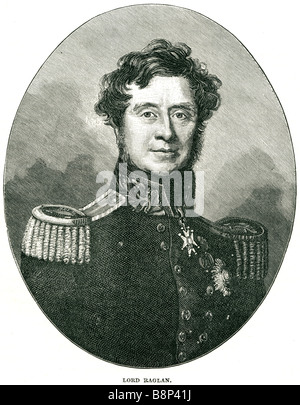 Feldmarschall FitzRoy James Henry Somerset Baron Raglan 1788 1855 britischer Soldat Brevet-major Stockfoto