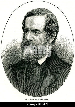 Herzog von Newcastle um 1834 1879 Henry Pelham Alexander Pelham-Clinton Stockfoto