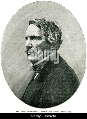 John Laird Mair Lawrence 1. Baron Lawrence 1811 1879 britische pro-Konsul kaiserlicher Staatsmann Vizekönig von Indien Stockfoto