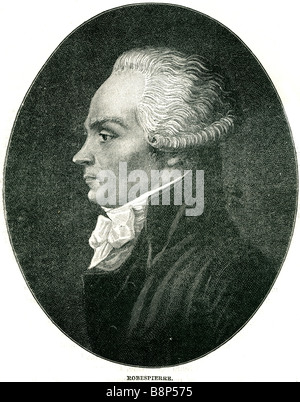 Maximilien François Marie Isidore de Robespierre 6. Mai 1758 – 28. Juli 1794 französische Revolution Stockfoto