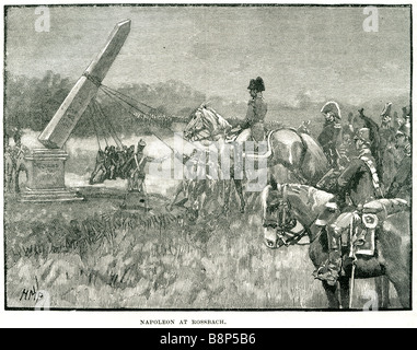 Napoleon bei Rossbach Bonaparte Napoléon Bonaparte 15 August 1769 – 5 kann 1821 Kaiser Stockfoto