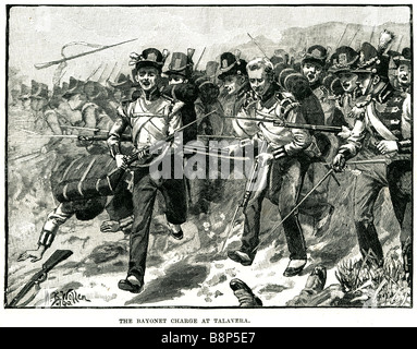 Bajonett kostenlos Talavera 48. Fuß Northamptonshire Regiment zugesprochen Schlacht Schlacht von Talavera ehrt Juli 27 28 1809 Stockfoto