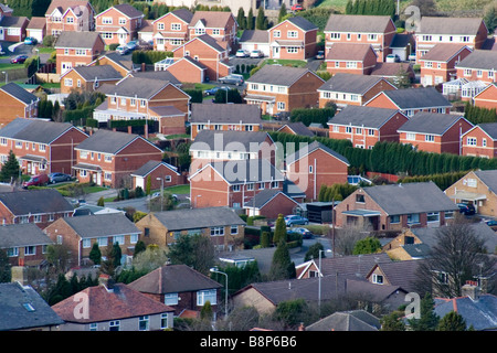 Moderne Wohnanlage in der Nähe von Accrington, Lancashire Stockfoto