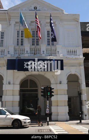 Die königliche Bank von Schottland's Filiale in Penang, Malaysia. Sie geschlossen und wurde im Mai 2016 als Teil der RBS Umstrukturierung verkauft. Stockfoto