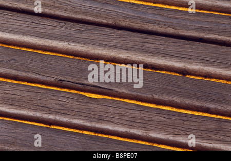 Detail-Holzbohlen Stockfoto