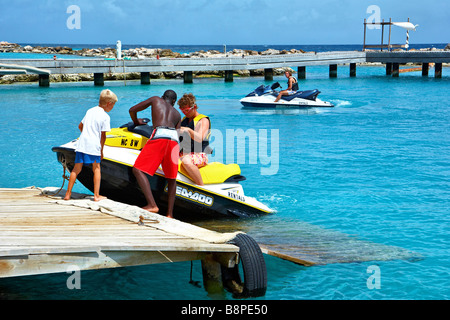 Kontiki Strand Curacao Niederländische Antillen Stockfoto