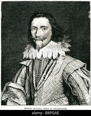 George Villiers Herzog von Buckingham George Villiers, 1. Herzog von Buckingham (28 August 1592 – 23. August 1628) war der Favorit Stockfoto